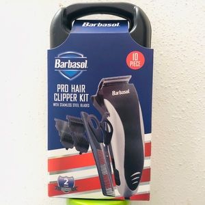 New Barbasol Pro Hair Clipper Kit Stainless Steel